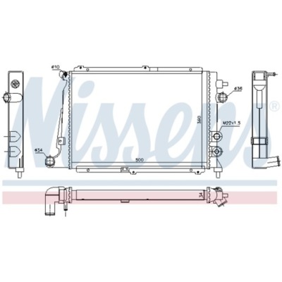 Радиатор wody opel calibra a vectra a 91-97 2.0 фото №1