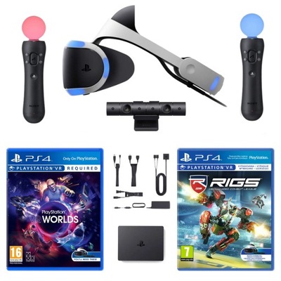 PS VR PS4 PlayStation VR + 2x Move + Kamera V2 + 2 GRY VR