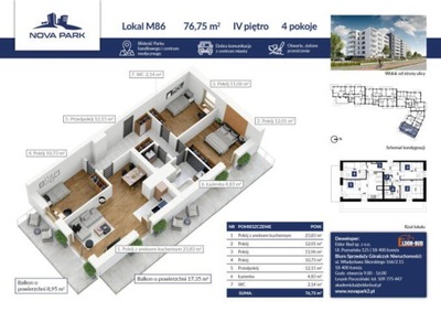 Mieszkanie, Łomża, 77 m²