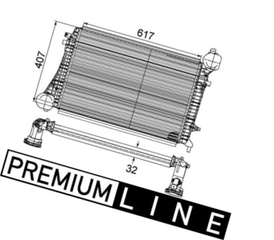 Интеркулер behr premium line - mahle ci 167 000p фото №1