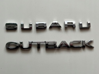 SUBARU OUTBACK LOGO SIGN EMBLEM ON KLEPE  