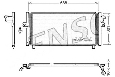 КОНДЕНСАТОР КОНДИЦИОНЕРА NISSAN PRIMERA 1.6-2.0D 06.