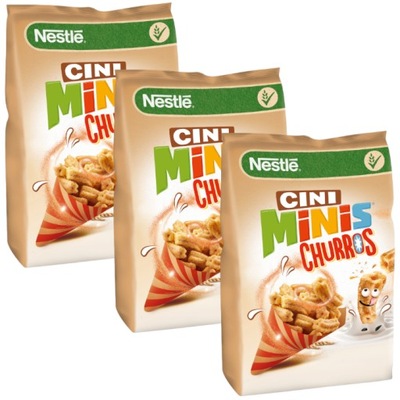 Nestle Cini Minis Churros Płatki śniadanie 3x400 g