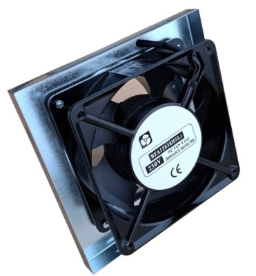 WENTYLATOR KOMINKOWY TURBINA 230V KRATKI KOMINKA NA RURE 100mm