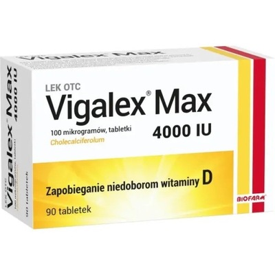 VIGALEX MAX WITAMINA D 4000IU 90 TABLETEK