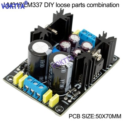 LM317/LM337 AC/DC REGULACIÓN REGULADOR BLOQUE DE ALIMENTACIÓN REGULACIÓN MODULOWY REGULAT  