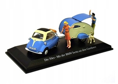 BMW Isetta with Caravane Atlas 1:43