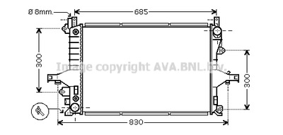 RADIATORS WATER AVA QUALITY COOLING VO2117  