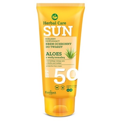 HERBAL CARE SUN SPF50 Krem ochronny do twarzy 50ml