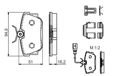 BOSCH 0 986 494 529 PADS BRAKE  