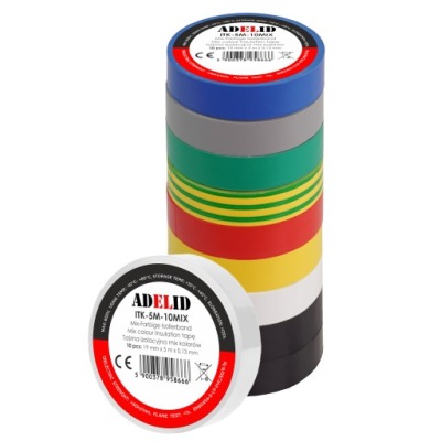 10 SZTUK MOCNA TAŚMA IZOLACYJNA PCV WODOODPORNA