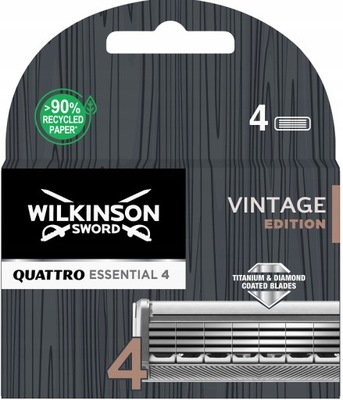 WILKINSON QUATTRO VINTAGE EDITION 4SZT WKŁADY