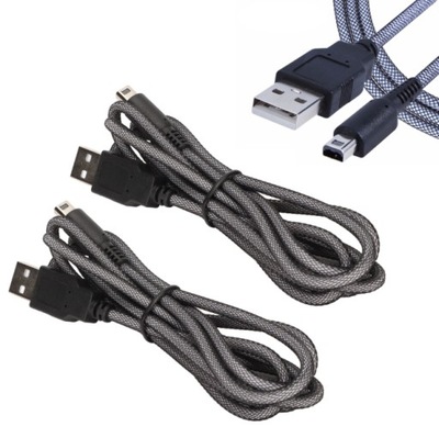2x Kabel Ładowarka USB Nintendo 2DS 3DS LL 1.5M