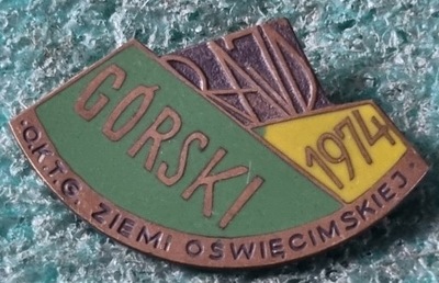 ODZNAKA RAJD GÓRSKI OKTG ZIEMI OŚWIĘCIMSKIEJ 1974