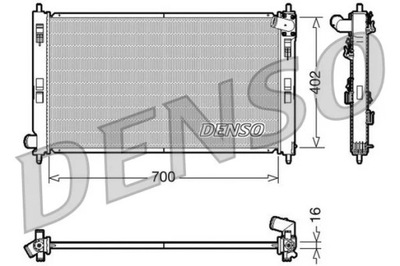 RADUADOR MITSUBISHI LANCER 07- /DENSO/ DENSO  