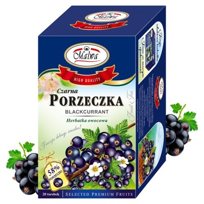 HERBATA OWOCOWA CZARNA PORZECZKA MALWA TEA 20 TB