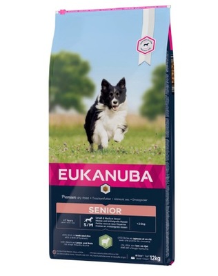 Eukanuba senior lamb rice jagnięcina S/M 12kg