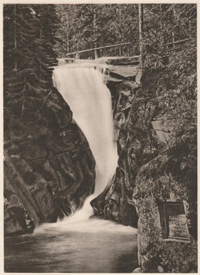 KARKONOSZE. Wodospad Szklarki, około 1915