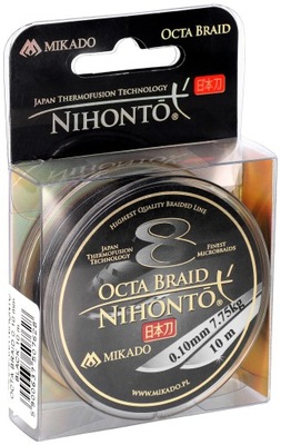 Mikado plecionka NIHONTO OCTA BRAID 0,14mm 10m