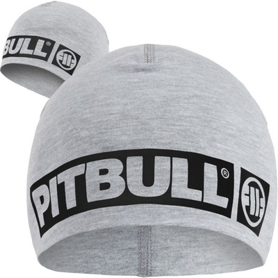 PIT BULL czapka HILLTOP Beanie grey cienka ARI