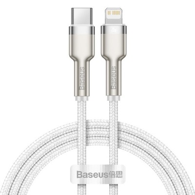 Kabel USB typ C Lightning Baseus PD 20W 1m Biały