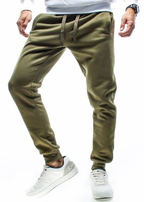 Spodnie męskie dresowe joggery rozmiar L