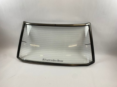 Скло задній з рамка хром задня mercedes 190 w201 оригінал sigla фото №1