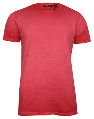 Czerwony Męski T-shirt bez Nadruku Brave Soul- M