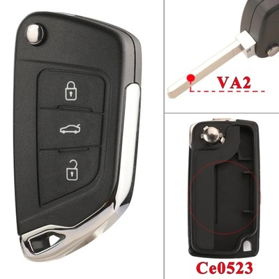 MODIFIED FILP REMOTE CAR KEY SHELL FOR CITROEN ?2 C4 ?3 ?5 C6 DS4 DS~58177