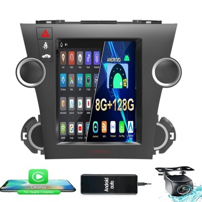 RADIO NAWIGAC TOYOTA HIGHLANDER 2009-2014 SIM 8GB/128GB CARPLAY WIFI LTE  