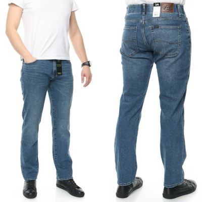 LEE STRAIGHT FIT spodnie performance jeans W30 L30