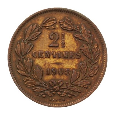 [M12041] Luksemburg 2 1/2 centimes 1908