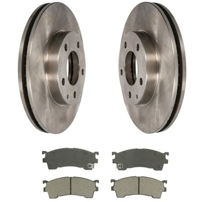 Тормозные диски тормозные колодки перед mazda 626 323 premacy 273mm фото №1