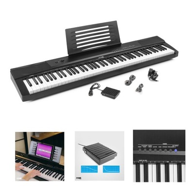 Pianino CYFROWE elektroniczne 88K półważona klawiatura