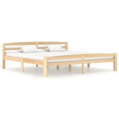 Rama łóżka z litego drewna sosnowego, 200 x 200