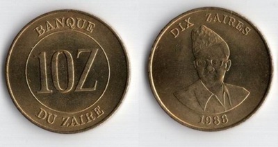 ZAIR 1988 10 ZAIRES