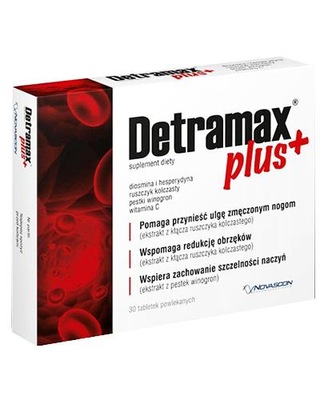 Zestaw Detramax Plus Diosmina Hesperydyna 60 Tabletek