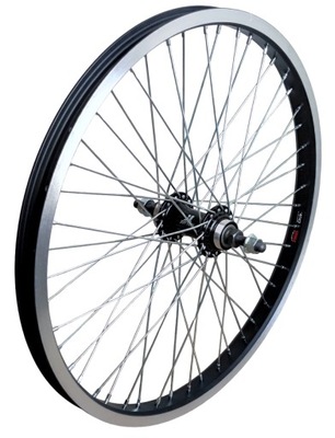 KOŁO 20" TYŁ ALU BMX 48-OTW CZARNE 3/8" M30/1.37"