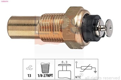 SENSOR TEMPERATURE FLUID COOLING DAEWOO LANOS 1-830-014  