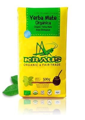 Bombilla Royal + 4x Yerba Mate Kraus organica 500g