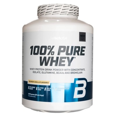 BioTech USA 100% Pure Whey Wanilia Bourbon 2270g
