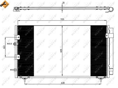 RADUADOR DE ACONDICIONADOR - CONDENSADOR EASY FIT 35609  