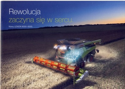 CLAAS LEXION PROSPEKT 2019 KOMBAJN INDICADOR POLACO  