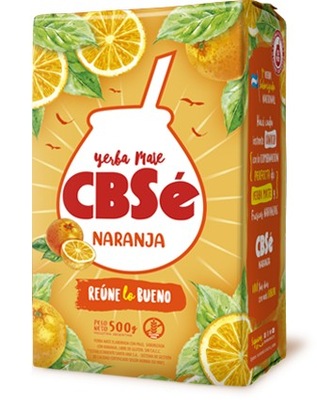 Yerba Mate CBSe Naranja Pomarańczowa 500g orzeźwia