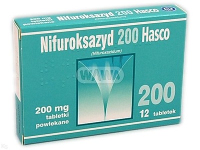 Nifuroksazyd Hasco 200 mg 12 tabletek na biegunkę