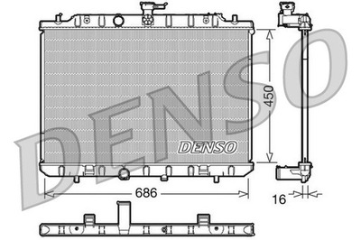 РАДИАТОР ВОДЫ DENSO DRM46006