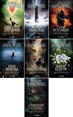 OSTATNIE ŻYCZENIE WIEDŹMIN TOM 1-7 A. SAPKOWSKI
