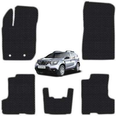 ALFOMBRILLAS PARA AUTO PRIME EVA RENAULT DUSTER 2018-2022 (BLACK/GREY)  