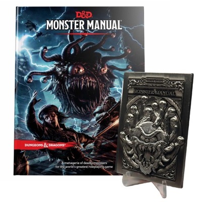 ZESTAW PODRĘCZNIK DND MONSTER MANUAL + SZTABKA INGOT LIMITED EDITION ENG