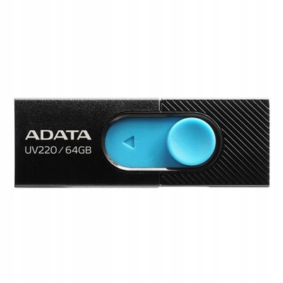 Pendrive ADATA UV220 AUV220-64G-RBKBL 64GB